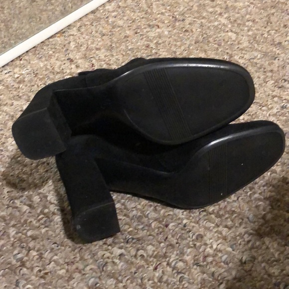 Black Suede Booties - Picture 4 of 6